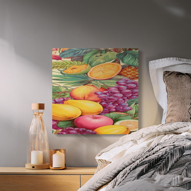 Runge Wrapped Canvas Print Set, 14x14