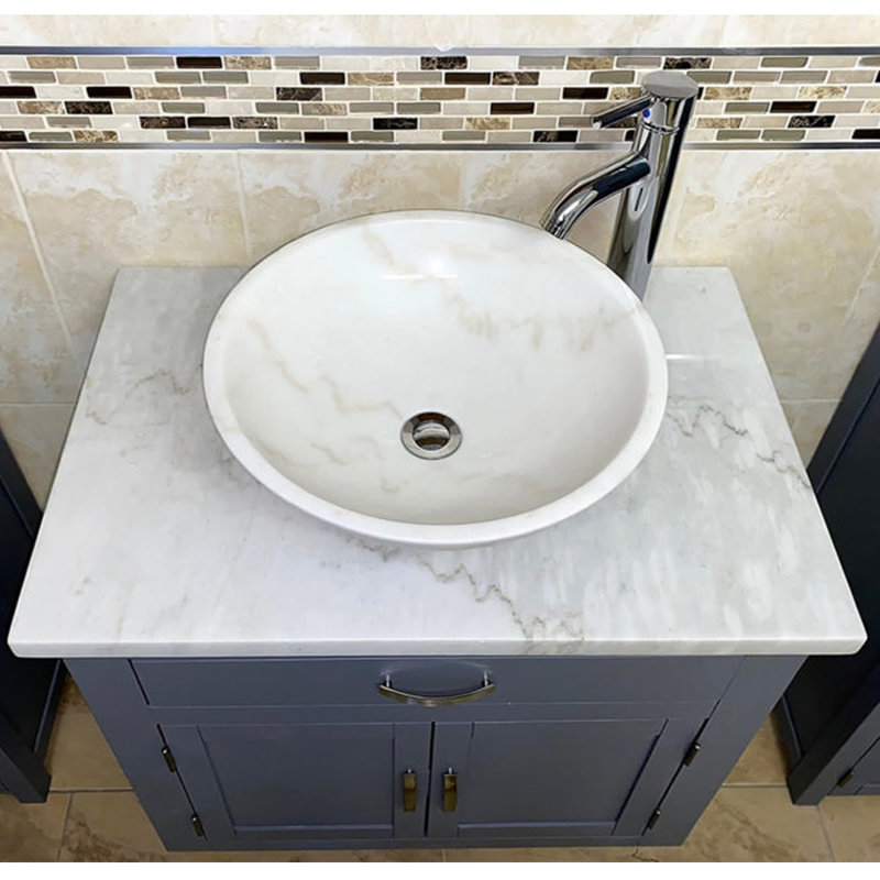 Bootle 750mm Single Bathroom Vanity with Vessel Stone Basin