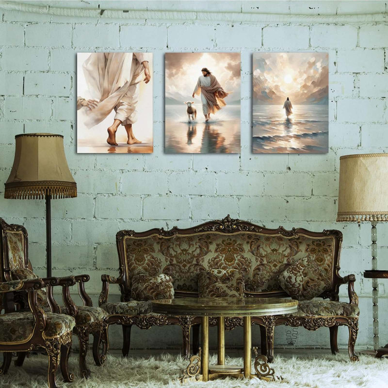 3 Piece Wrapped Canvas Print, 60 cm H x 40 cm W
