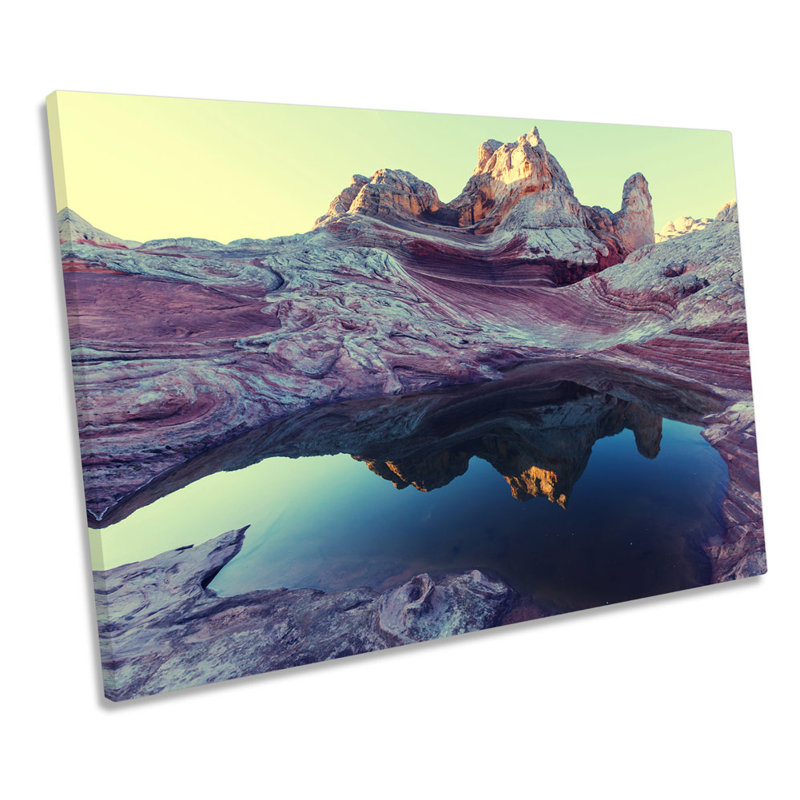 X5334 Vermilion Cliffs Landscape - Wrapped Canvas Print, 81.3cm H x 121.9cm W x 4cm D