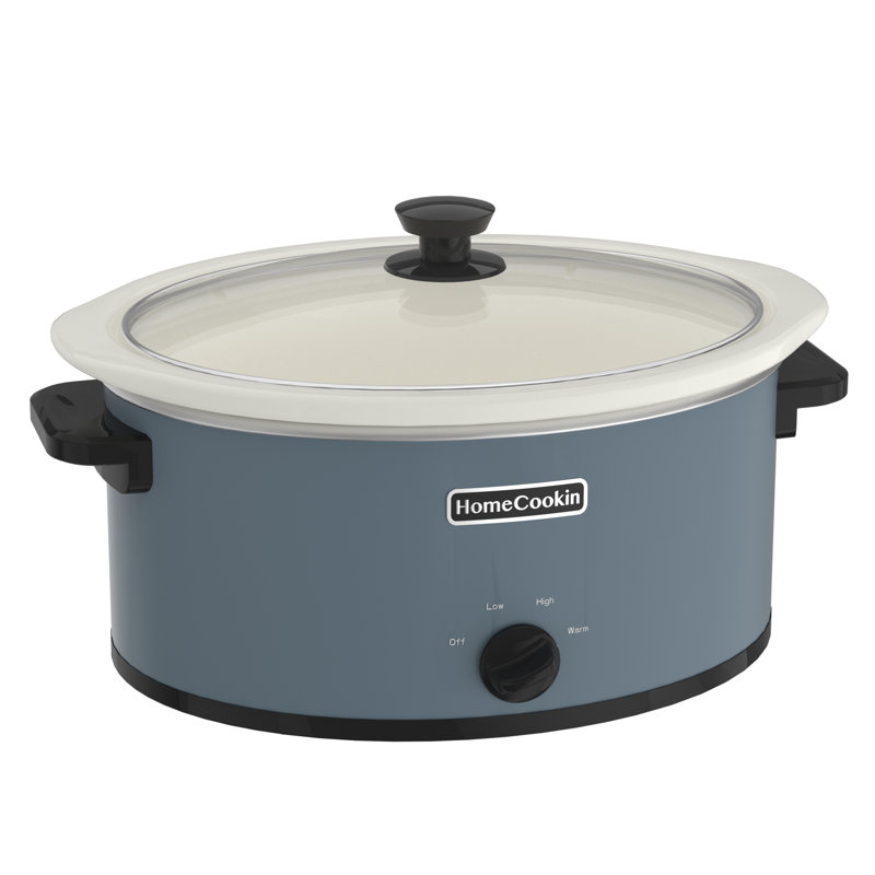 Marmite ovale manuelle Homecookin, 8 pte, Blue/White