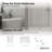  DreamLine SlimLine 32 inch D x 54 inch W x 2 3/4 inch H Center Drain Single Threshold Shower Base in White-33396567