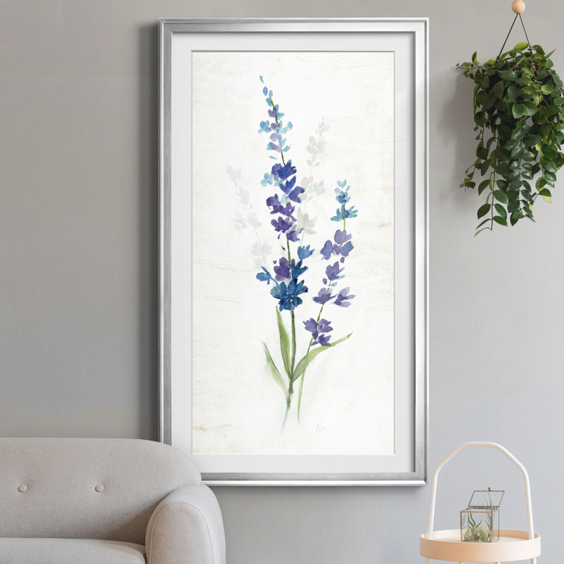 Fresh Cut Lavender II - impression, H 14,5 po x l 26,5 po x P 1,5 po, Argent