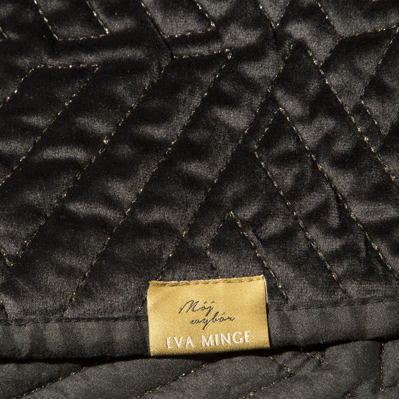 Bauerle Polyester No Pattern Bedspread, Black