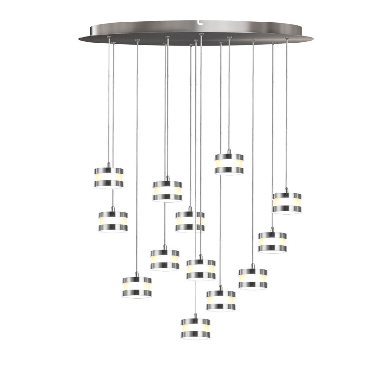 Karter 13 - Light Cluster Pendant, Chrome