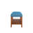 Charla Light Blue Tufted Storage Bench with Oak Finish - Modern Entryway Bench for Living Room & Hallway with Under Seat Storage-1564610181