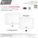 STYLISH 20 3/4 inch Rectangular Undermount Porcelain Bathroom Sink with 2 Overflow Finishes