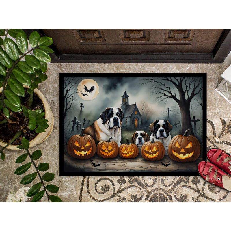 Tapis d'entrée / extérieur antidérapant Nyshea 18 po x 27 po, L 24 po x L 36 po