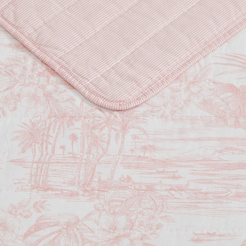 Ensemble de courtepointe réversible en coton Tommy Bahama Beach Bluff Toile