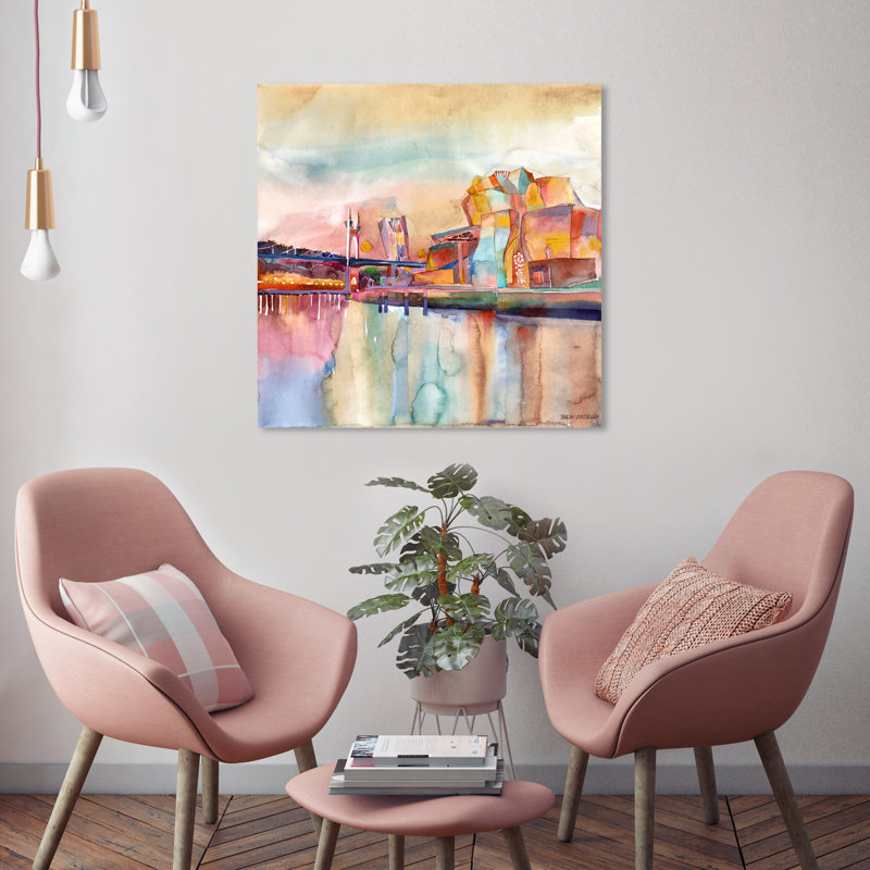 «Maja Wronska» - Peinture sur toile, H 24 po x l 24 po, Toile tendue