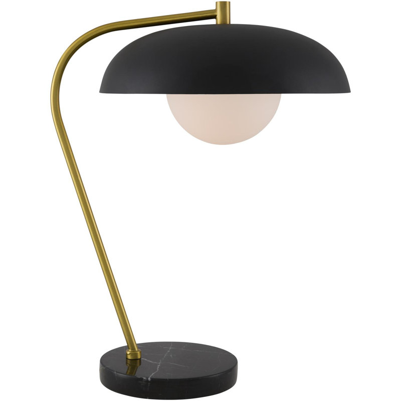 Lampe de table Farmington, Noir, Noir