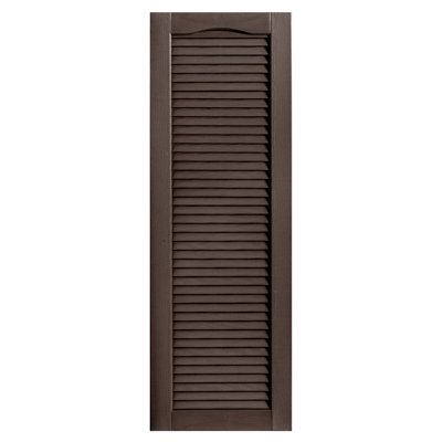 Cathedral Top Full-style Open Louver Shutters Pair