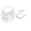 Table de bout avec rangement Mastic-635102946
