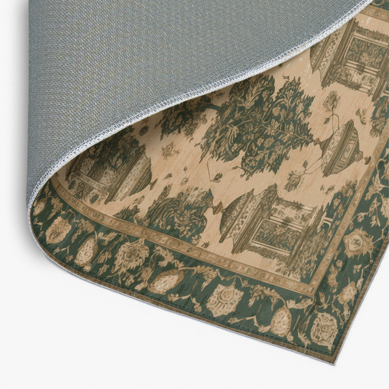 Tapis d'intérieur et d'extérieur brun Persian, Rectangulaire 2 pi x 3 pi
