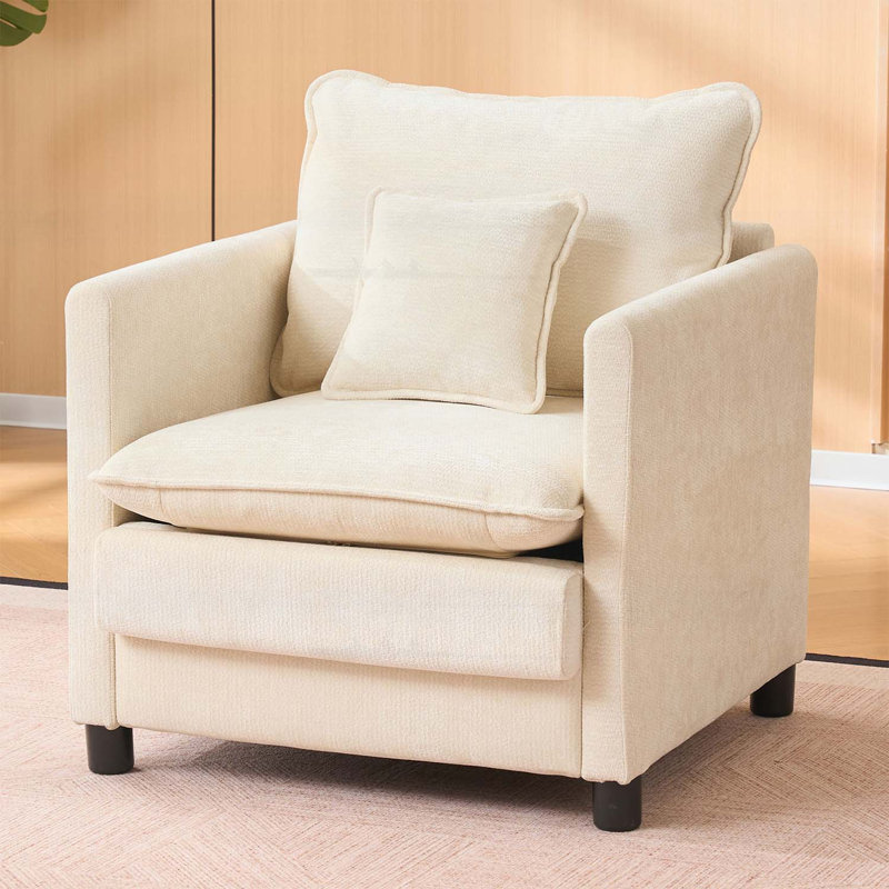 Chaise de salon moderne, Beige