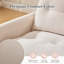 Fauteuil d'appoint pivotant en tonneau avec revêtement en chenille et accoudoirs rembourrés à base métallique à 360 degrés-1320796775