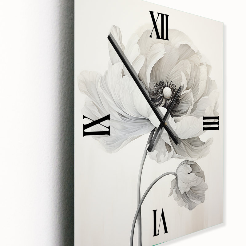 Horloge murale rétro Aruabea - Renoncule, Grand