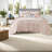 Soft Microfiber Bedding Sets, Twin Xl Metallic Blush Modern Home Style
