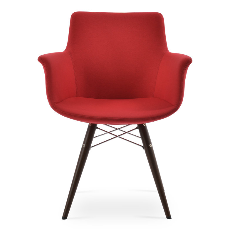Chaise Bottega, Marron foncé, Noyer