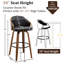 Ensemble de tabourets de bar pivotants en cuir Ketner-1254270993-1254270999-1254270996