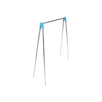Telescopic Folding Clothes Drying Rack, Adjustable Portable Freestanding Laundry Hanger Rod for Indoor Outdoor Bedroom Balcony and Laundry Room