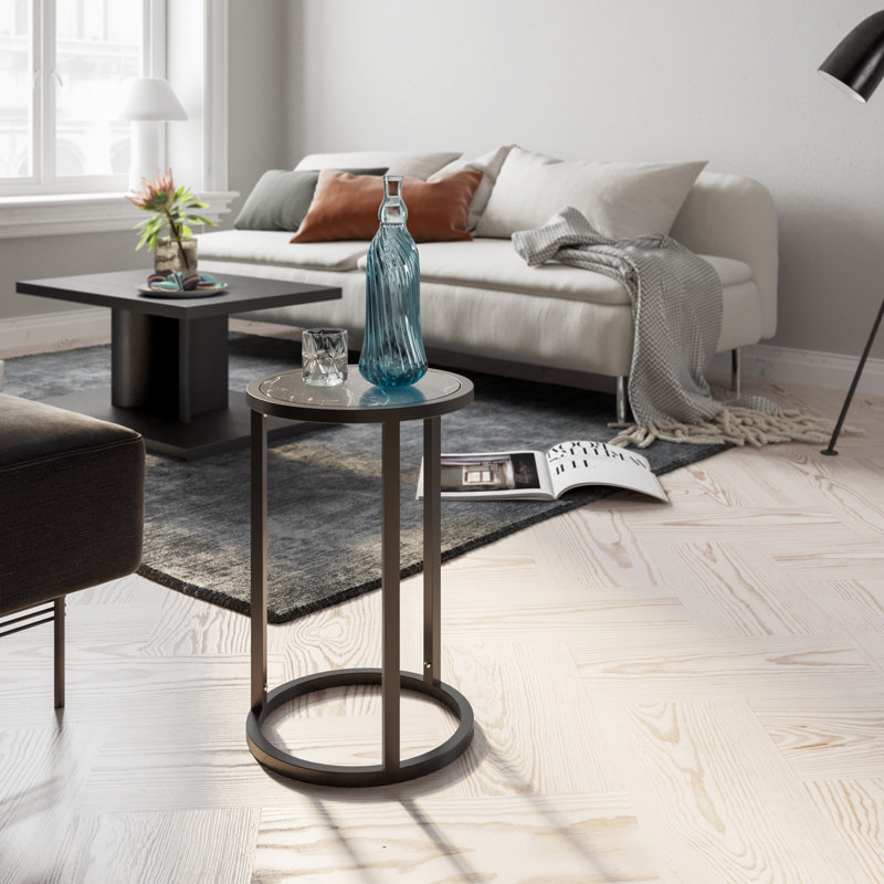 Table de bout frame Peavler, Bendire, Noir