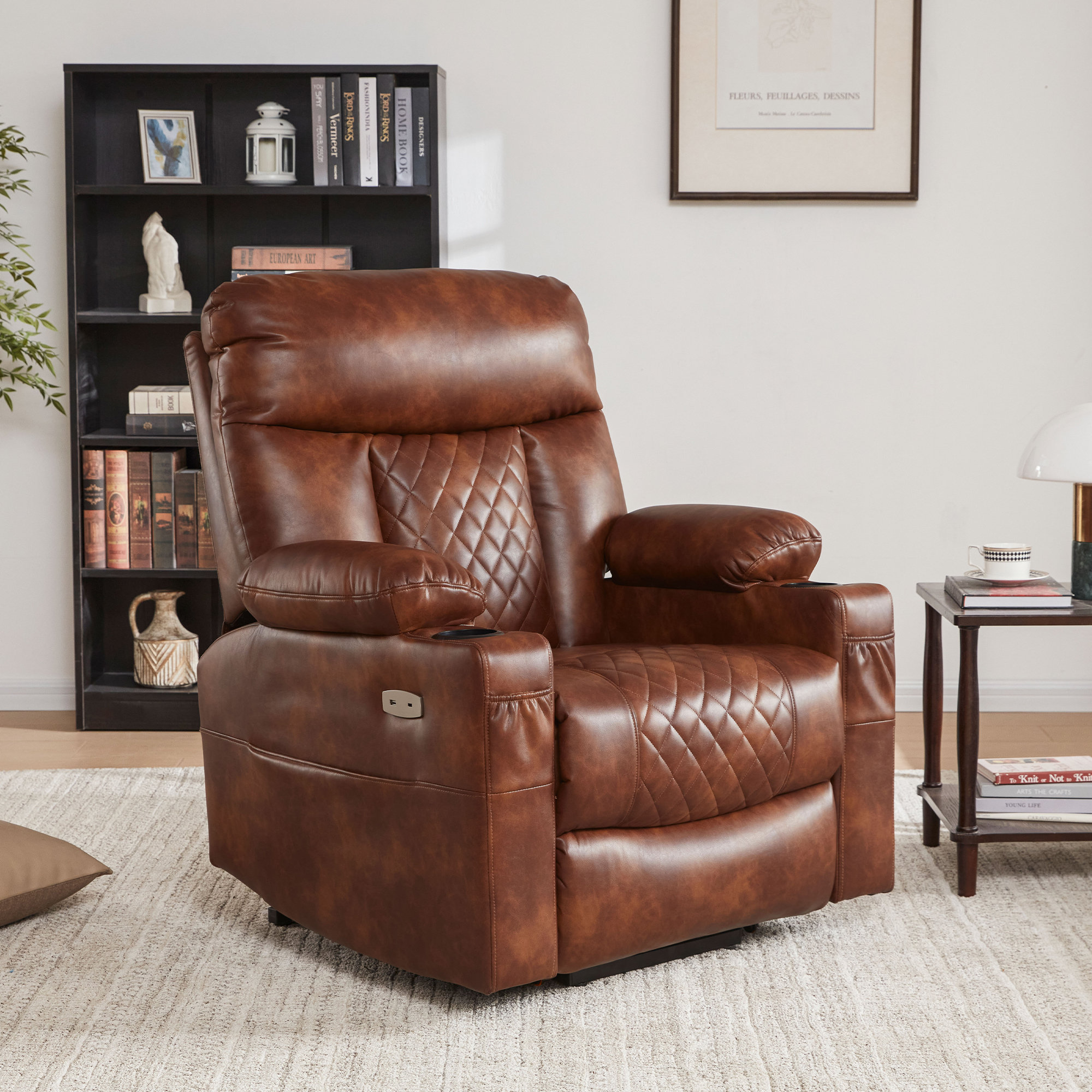 Functions with & Vegan Power Lift Bislim Massage Chair and Recliner Leather Wayfair Reviews Wade | Heating Logan®