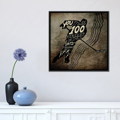 «100% of the Shots», impression sur toile