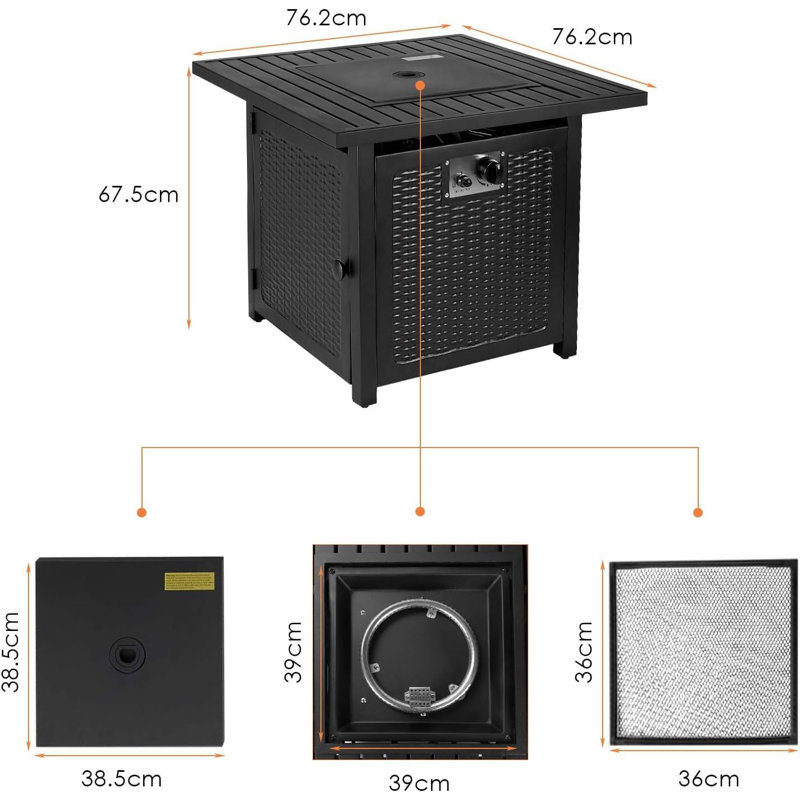 76.2cm W Natural Gas / Propane Fireplace