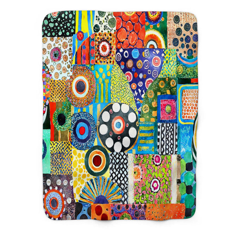 Patchwork Design - 1 Piece Blanket, Queen