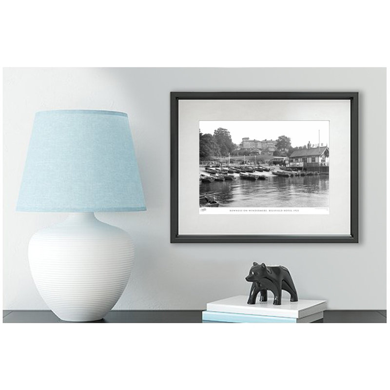 Bowness-on-Windermere, Belsfield Hotel 1925 by Francis Frith - Single Picture Frame Print, 60cm H x 80cm W x 2.3cm D