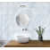 Austin 3-in x 12-in Subway Marble Look Glossy Ceramic Wall Tile