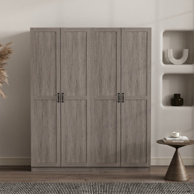 Cornelia Modern Storage Closet with 7 Adjustable Shelves by Manhattan Comfort