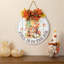 15"D Fall Wooden Round Word Sign Door Hanger