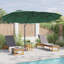 Umbrella Polyester and Aluminium Outdoor Parasol Garden Shade Terrace-831547688