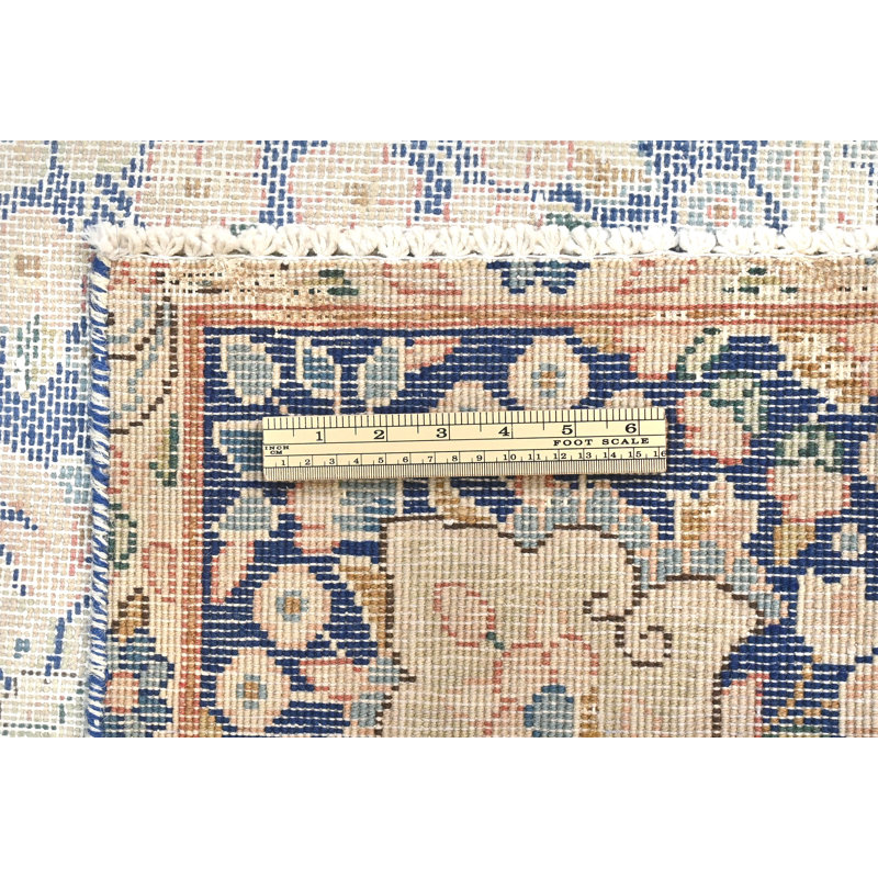 Tapis oriental bleu 8X11 One-of-a-Kind