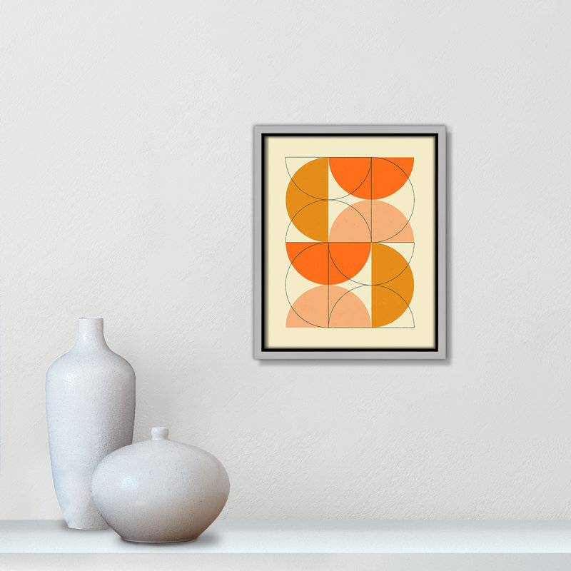 «Imaginaire 2» par Blue, Framed Canvas, Flottant argent, L 9,5 po x H 11,5 po