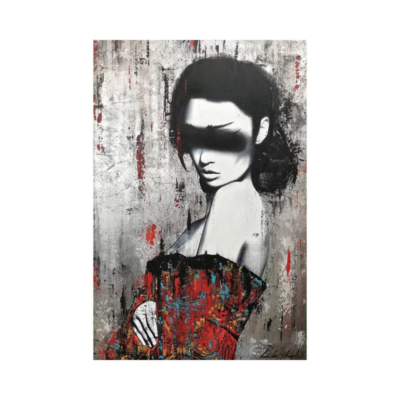 Pure Love by Linda Charles - Wrapped Canvas Painting, 45.72cm H x 30.48cm W x 1.91cm D