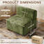 Fauteuil d'appoint sans accoudoirs en chenille de 31,5 po, sans outil-123033157