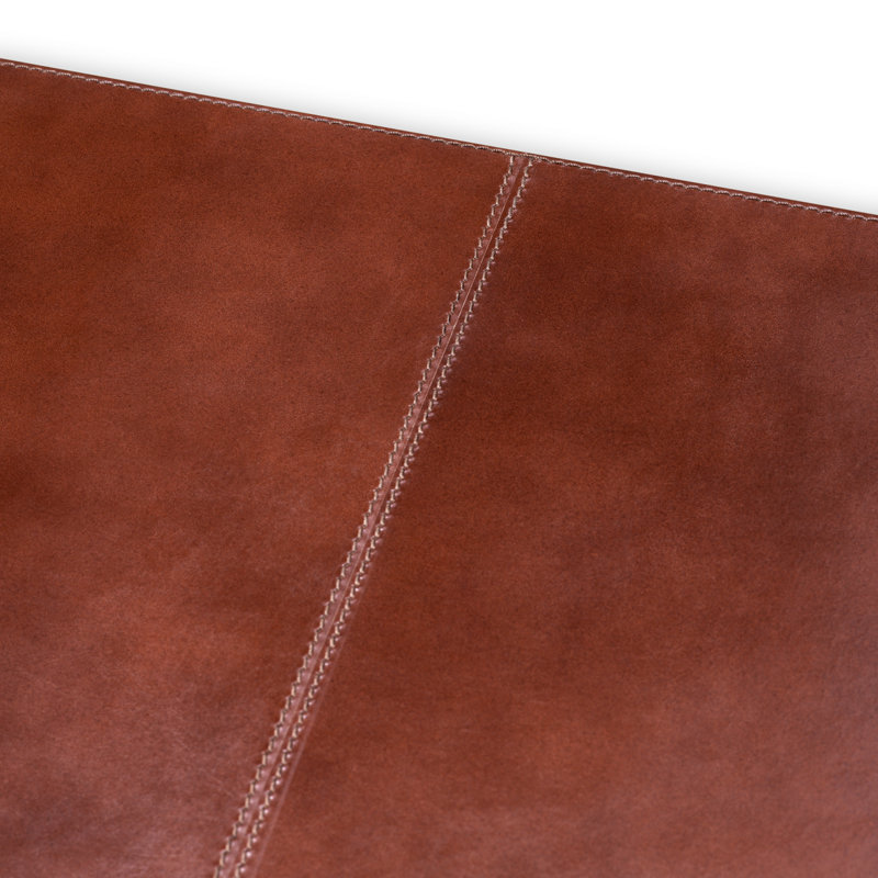 Desk Blotter Scaleo Croco Embossed Antique Brown Leather