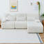 Canapé modulaire moderne de 98 po, canapé en forme de L sans os, revêtement en velours côtelé doux, canapé convertible modulaire, emballage compressé, aucun assemblage requis, canapé confortable à 3 places pour les appartements-129051548