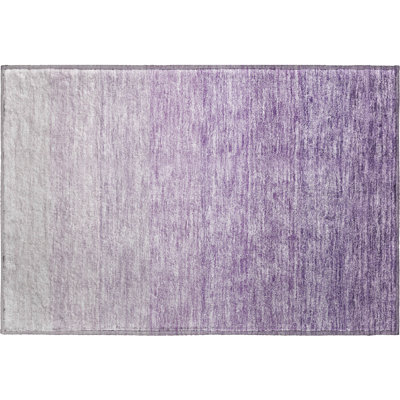 Premium Machine Washable Prisco Purple Rug