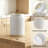 White Ceramic Crock Kitchen Utensil Holder