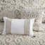 Housse de couette 100% coton taupe avec broderie en chenille élégante-124917642