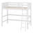 Wood Loft Bed With Ladder-533479509