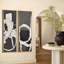 «Modern Modern Black & White Abstract Line Composition», ensemble de 2 reproductions d'art encadrées sur toile 60 po x 20 po x 2 pièces, 60 po x 30 po x 2 pièces-1755501280-1755753624