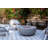 Eclipse 44" Round Propane Fire Pit Table with Wind Guard, Burner Lid & Tank Cover-110874690