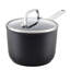 KitchenAid Hard Anodized Induction Nonstick Sauce Pan with Lid, 2 Quart, Matte Black