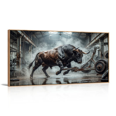 Ensemble de 1 tableau sur toile Bull Factory