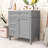 Contemporary Freestanding Single Bathroom Vanity Cabinet with Ceramic Sink and Ample Storage-134419452